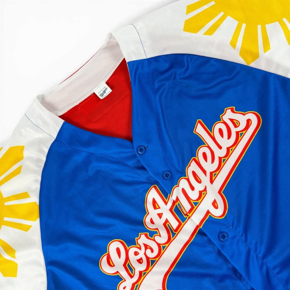 Los Angeles LA DODGERS FILIPINO Heritage Night 2022 SGA Jersey Men's Size XL‎